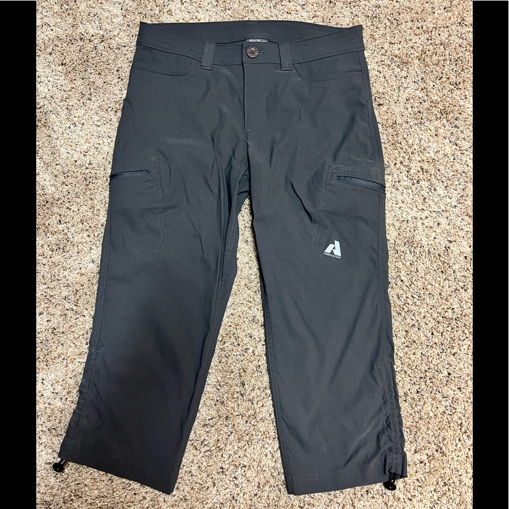 Eddie Bauer Guide Pro Capris size women’s 6. Never worn. Color is grey